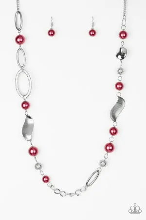 Paparazzi Necklace ~ All About Me - Red