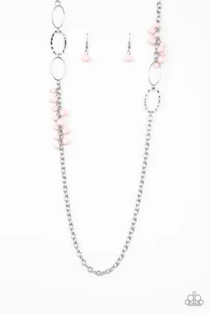 Paparazzi Necklace ~ Flirty Foxtrot - Pink