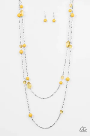 Paparazzi Necklace ~ In Your GLEAMS - Yellow