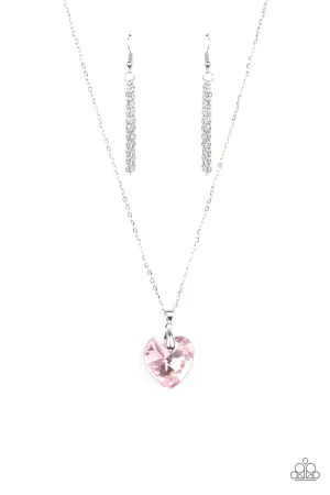 Paparazzi Necklace ~ Love Hurts - Pink