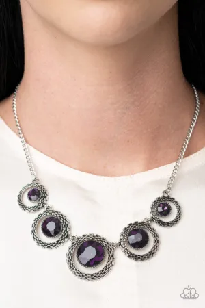 Paparazzi Necklace ~ PIXEL Perfect - Purple