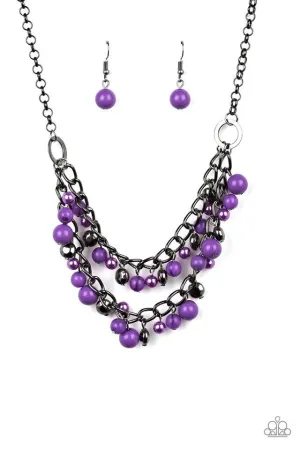 Paparazzi Necklace ~ Watch Me Now - Purple