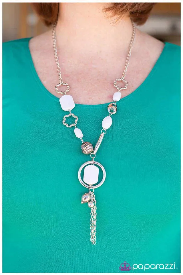 Paparazzi Necklace ~ Whiteout - White