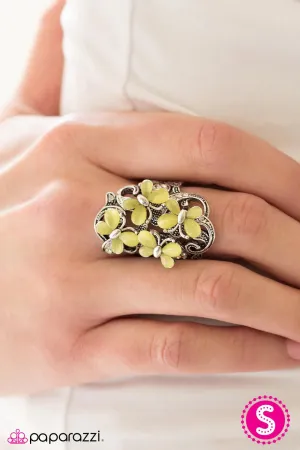 Paparazzi Ring ~ Blooming Butterflies - Yellow