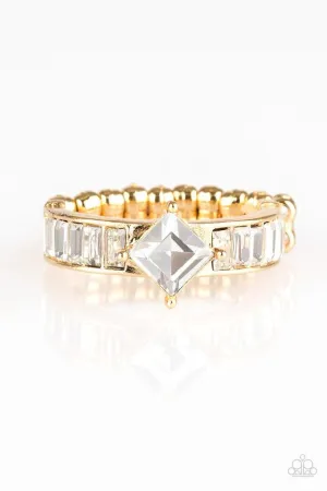 Paparazzi Ring ~ Elegantly Ever After - Gold