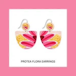 Protea Flora Organic Bell Drop Earrings