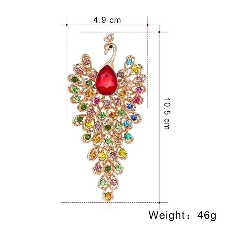 Retro Pin Animal Alloy Plating Artificial Gemstones Unisex Brooches