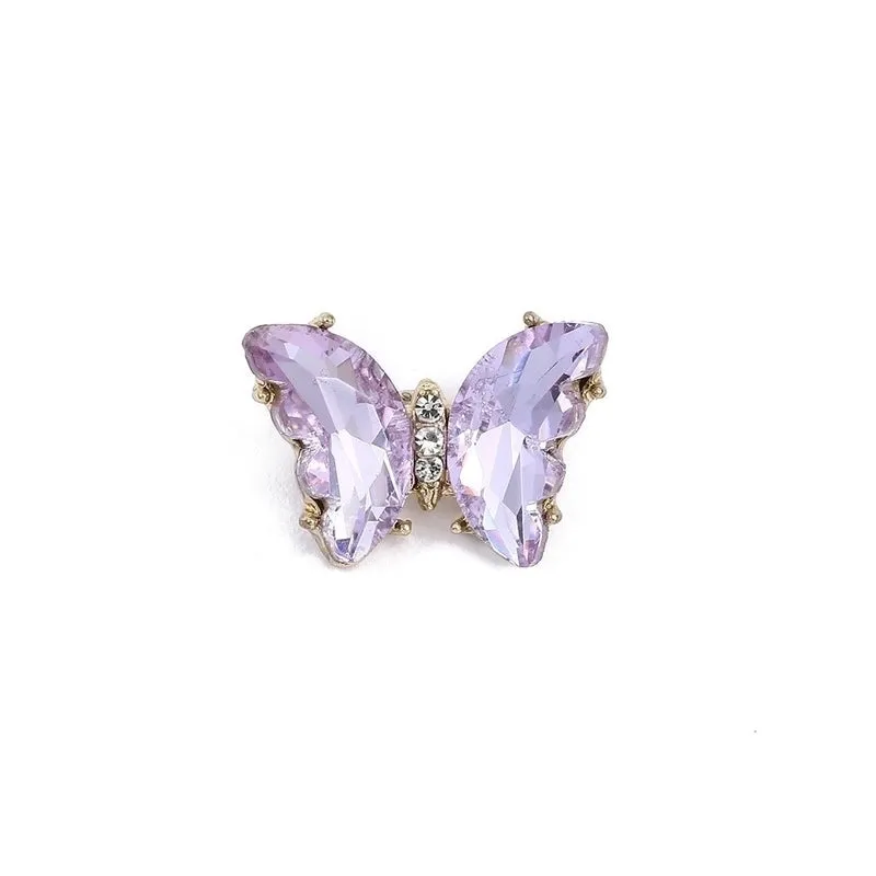 Retro Pin Butterfly Imitation Pearl Alloy Rhinestone Women'S Brooches