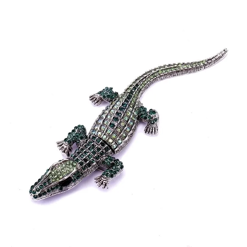 Retro Pin Crocodile Alloy Plating Unisex Brooches