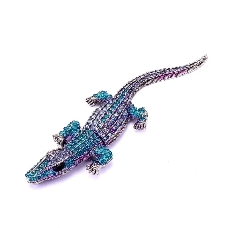 Retro Pin Crocodile Alloy Plating Unisex Brooches