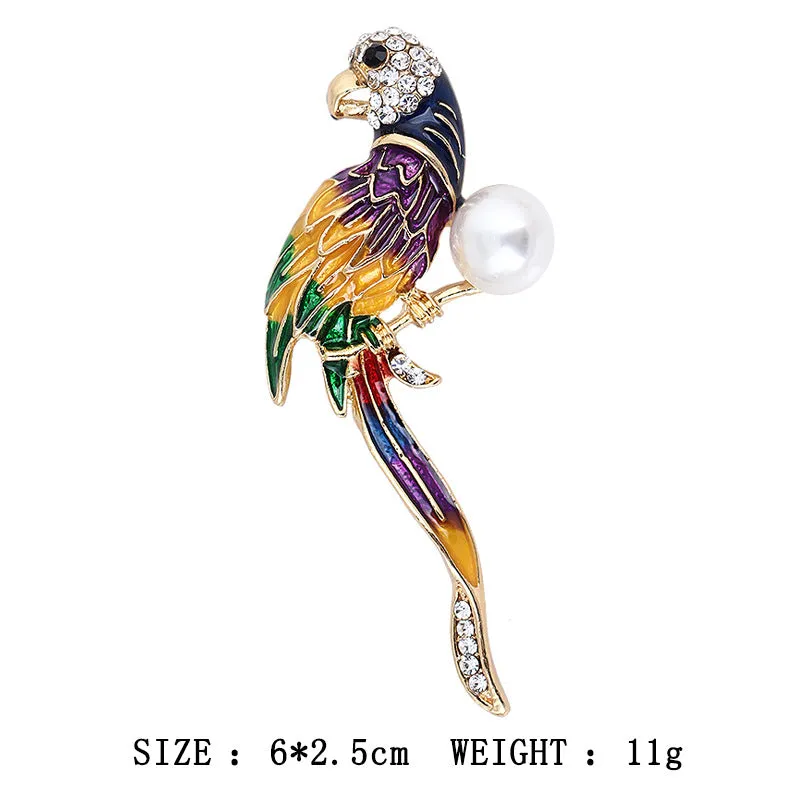 SB343 - Retro Bird Brooch