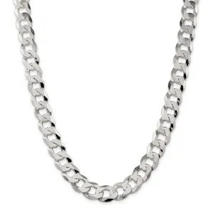 Silver 13.00-mm Solid Beveled Link Curb Chain