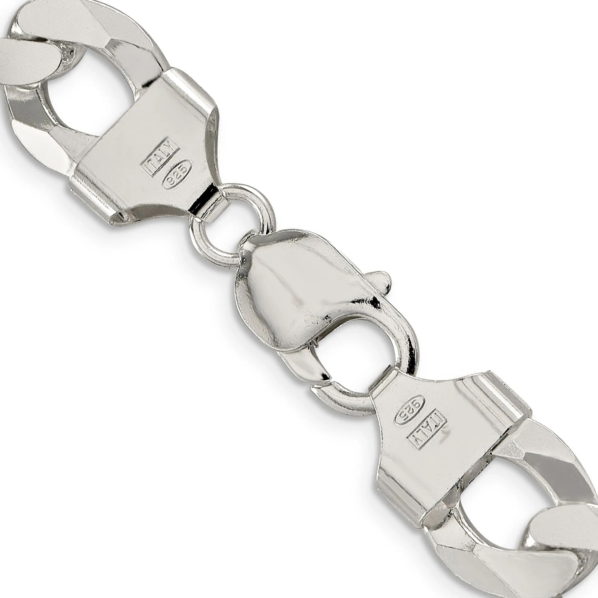 Silver 13.00-mm Solid Beveled Link Curb Chain