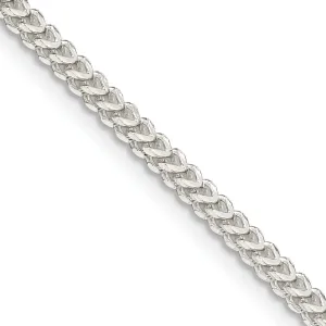 Silver Polish 2.00-mm Solid Square Franco Chain