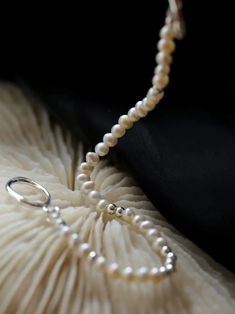 Simple Elegant Ot Pearl Silver Bracelet