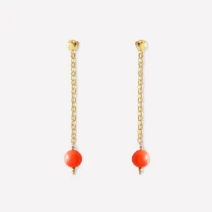 SIRENA CORAL EARRINGS