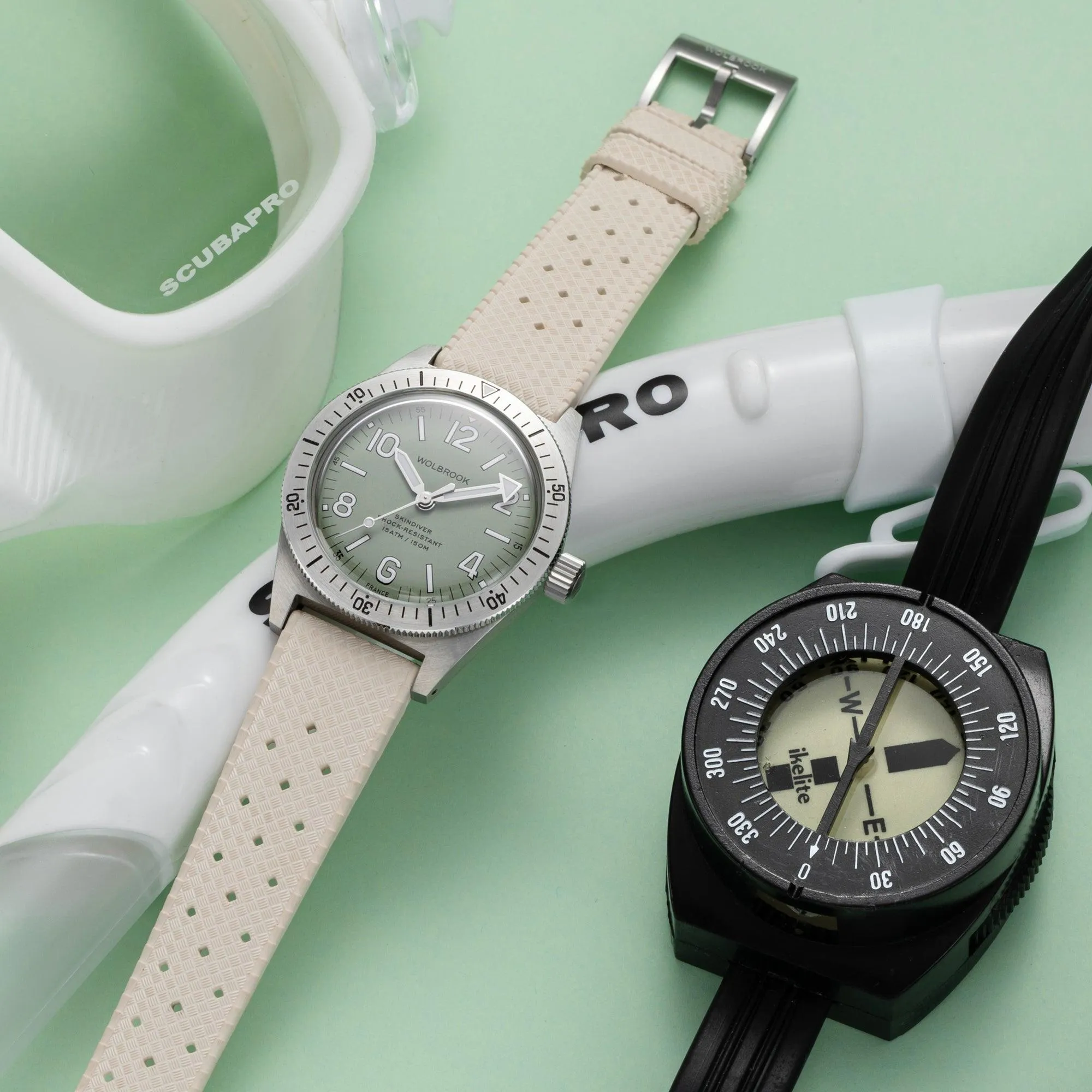 Skindiver Automatic Watch – Celadon Green