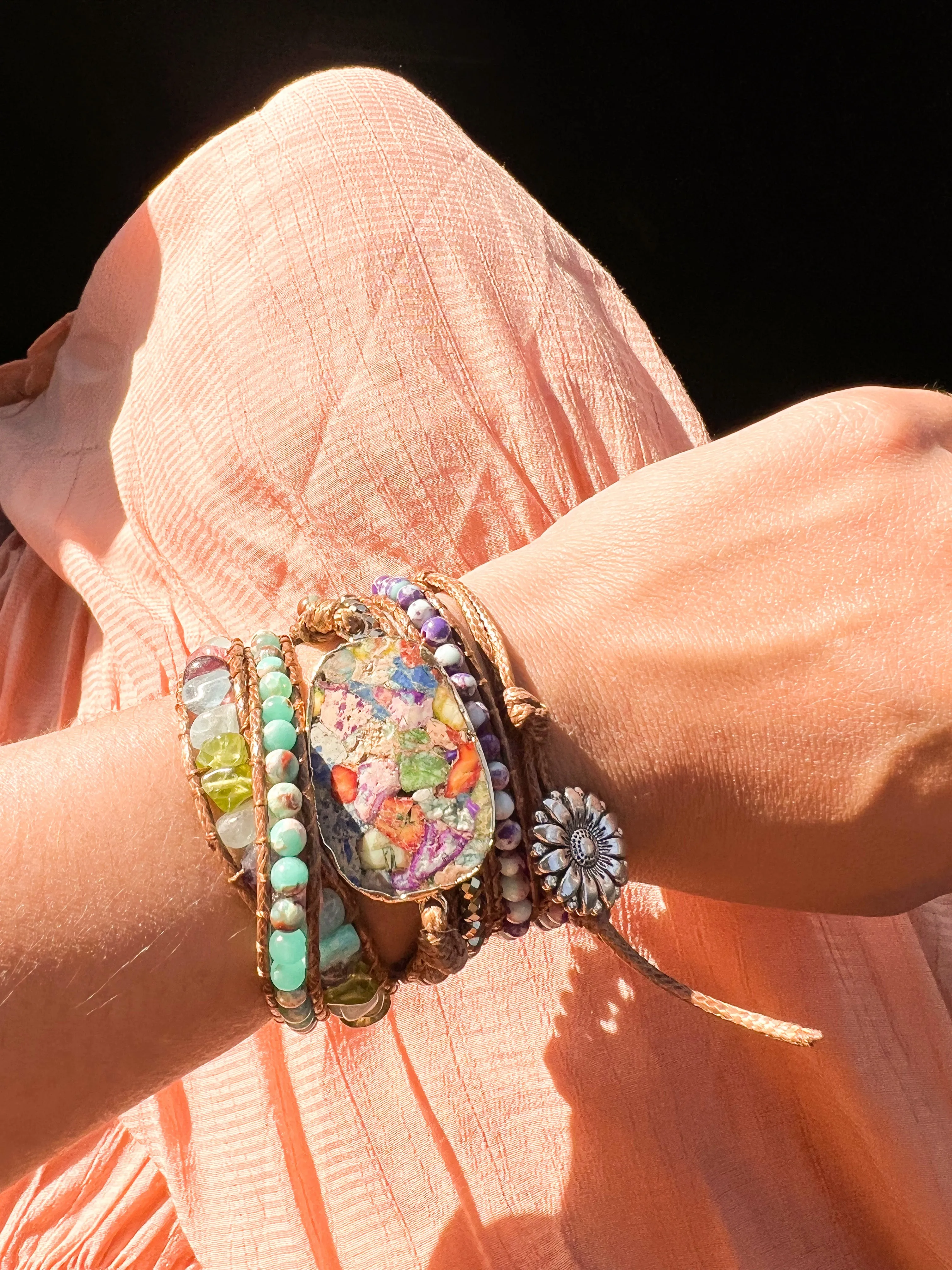 Stone Wrap Bracelet