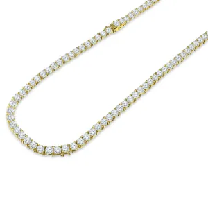 Stunning 30-Inch CZ Gold Chain - Dazzling Statement Piece