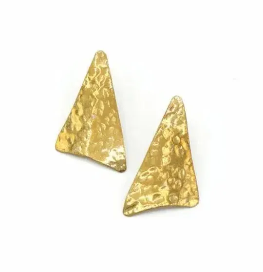 Textured Triangle Studs