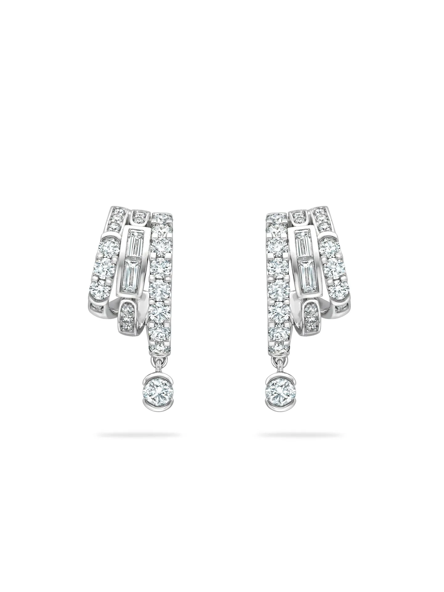 The Boodles National Gallery Collection - Play of Light Platinum Diamond Earrings