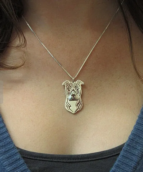 Unique Staffordshire Terrier Dog Necklace