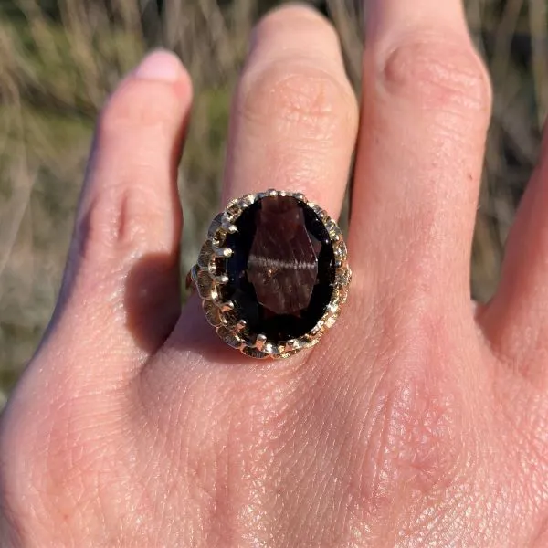 Vintage Smokey Quartz Ring