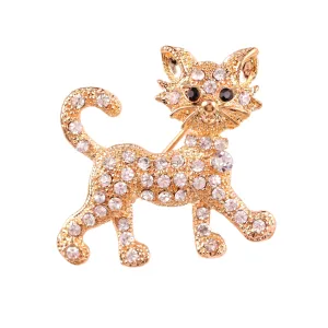 XSB022 - Retro Cat Brooch